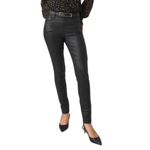 WHBM High-Rise Coated Skinny Jeans